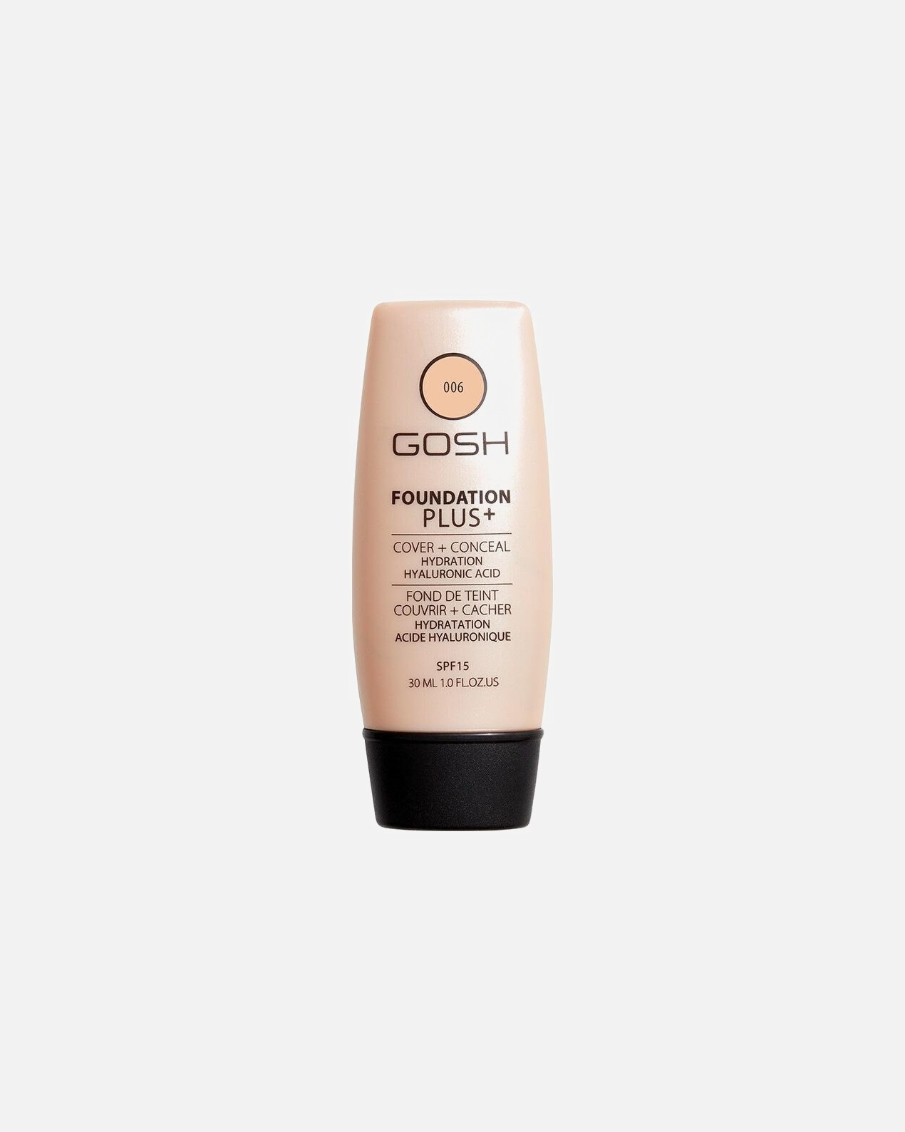 Base para Unisex Gosh Copenhagen Foundation Plus+ Cover Y Conceal Spf15 06,Honey
