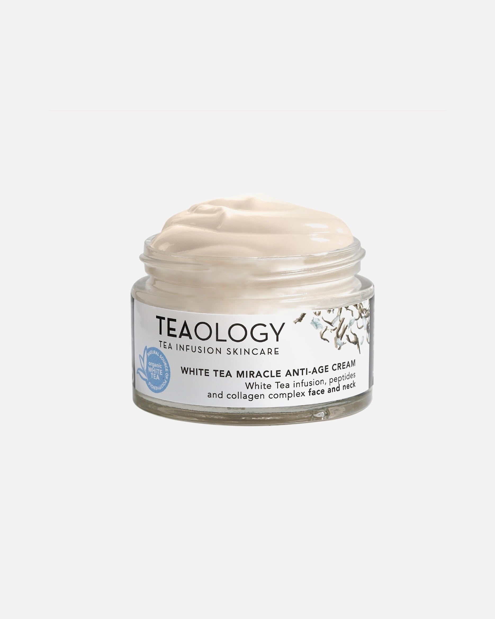 Crema facial para Unisex Teaology White Tea Miracle Anti-Age Cream 50 ml