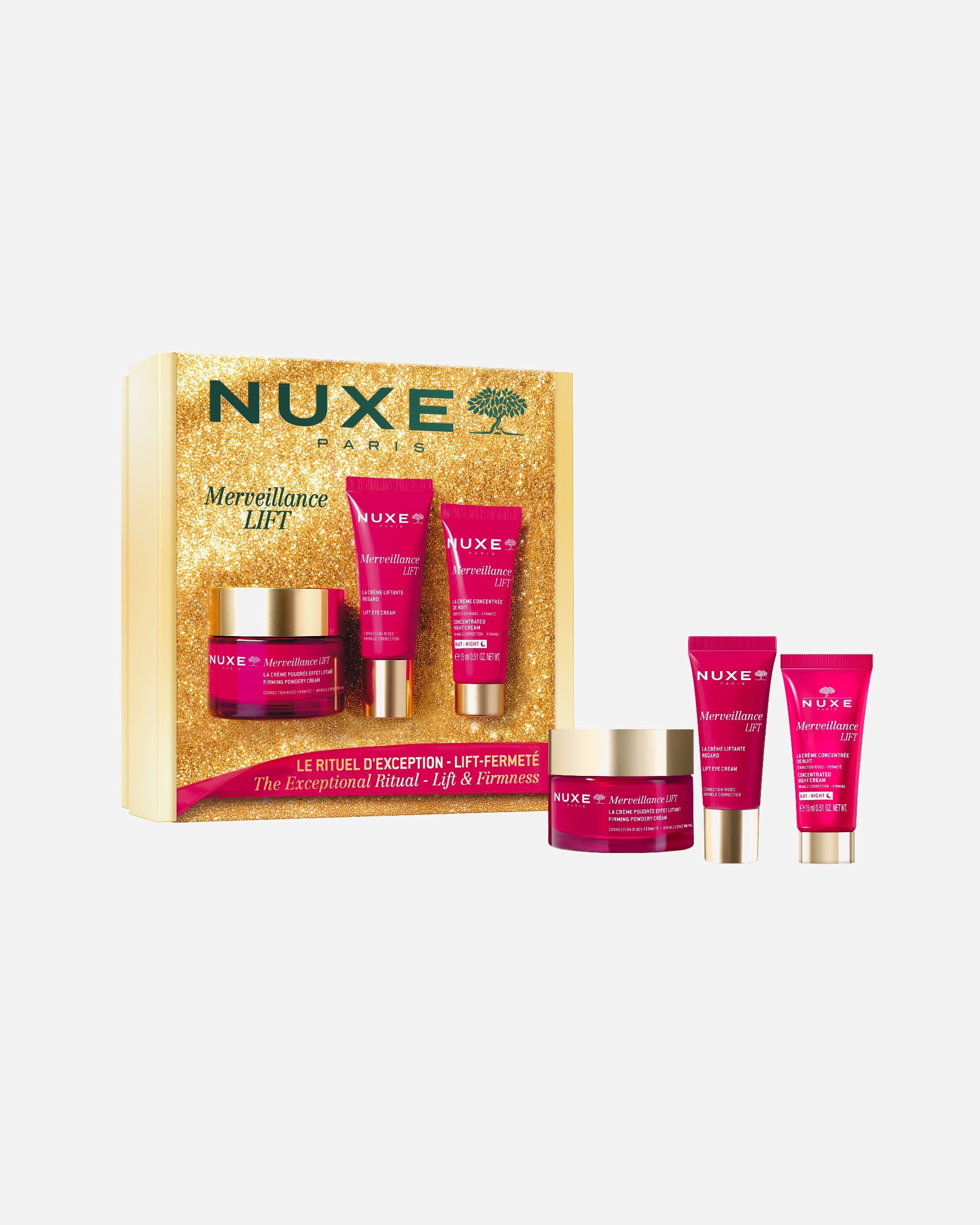 Set de tratamiento facial para Unisex NUXE Merveillance Lift The Exceptional Ritual - Lift & Firmness 1 Pieza