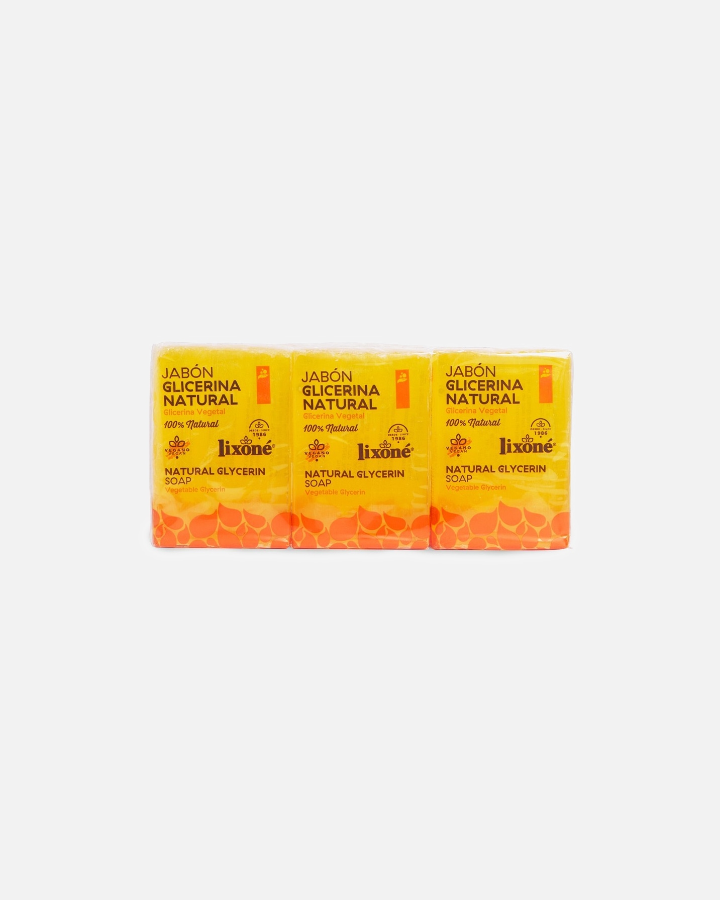 Jabón de manos para Unisex Lixone Jabón Pastilla Glicerina Natural 125 GR