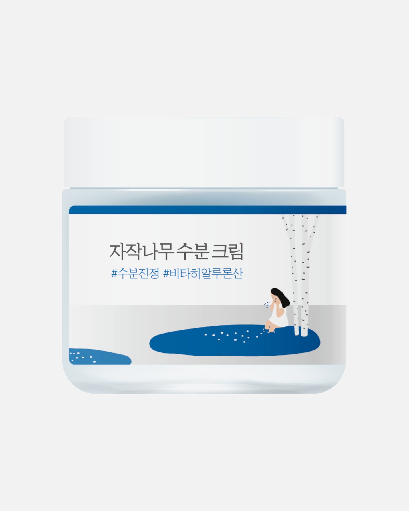 Crema facial para Unisex Round Lab Birch Juice Moisturizing Cream 80 ml