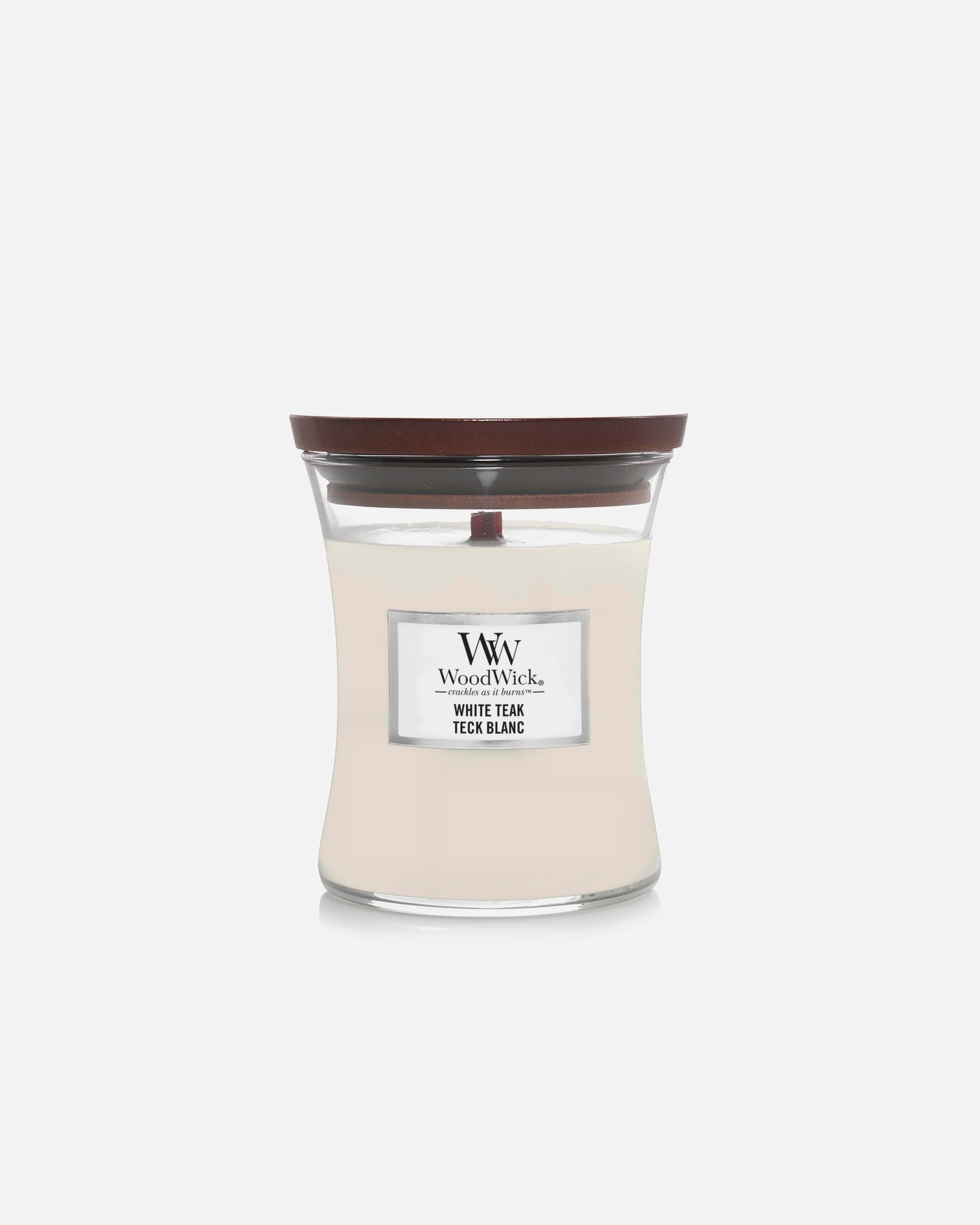 Vela para Unisex WoodWick Teca blanca 275 g