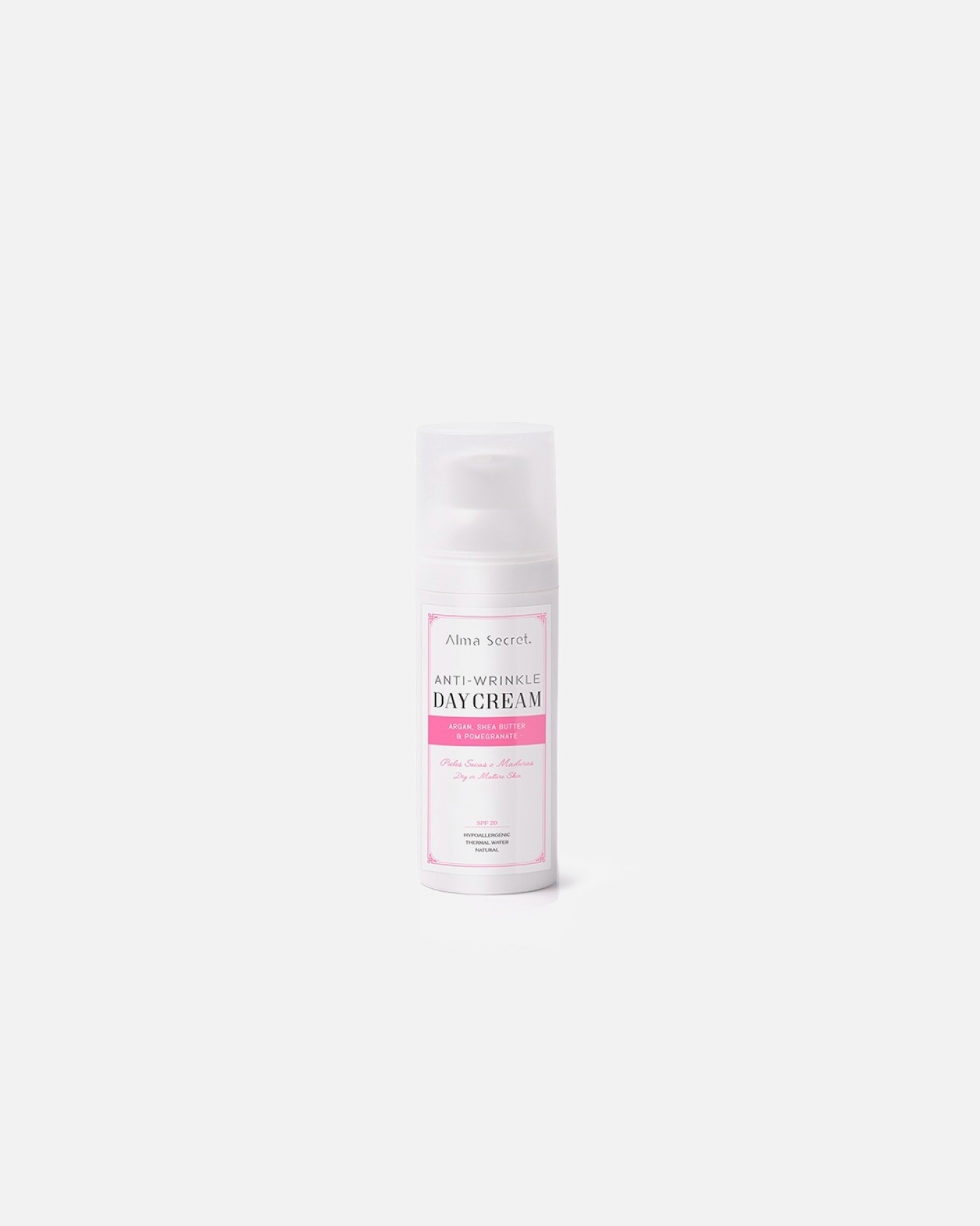 Crema de día para Mujer Alma Secret Antiarrugas Pieles Secas o Maduras Spf 20 50 ML