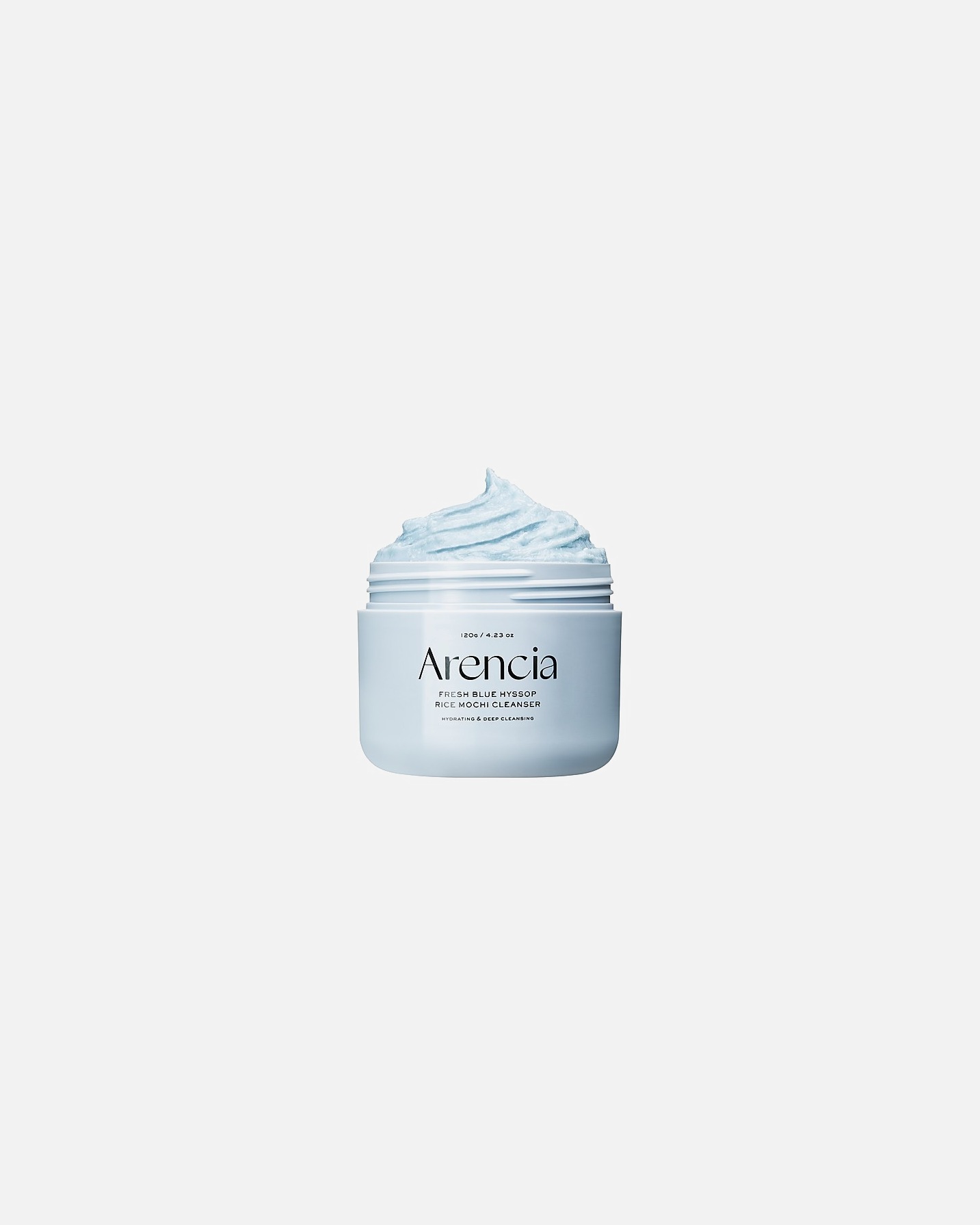 Exfoliante de cara para Unisex Arencia Fresh Blue Hyssop Rice Mochi Cleanser 120 g