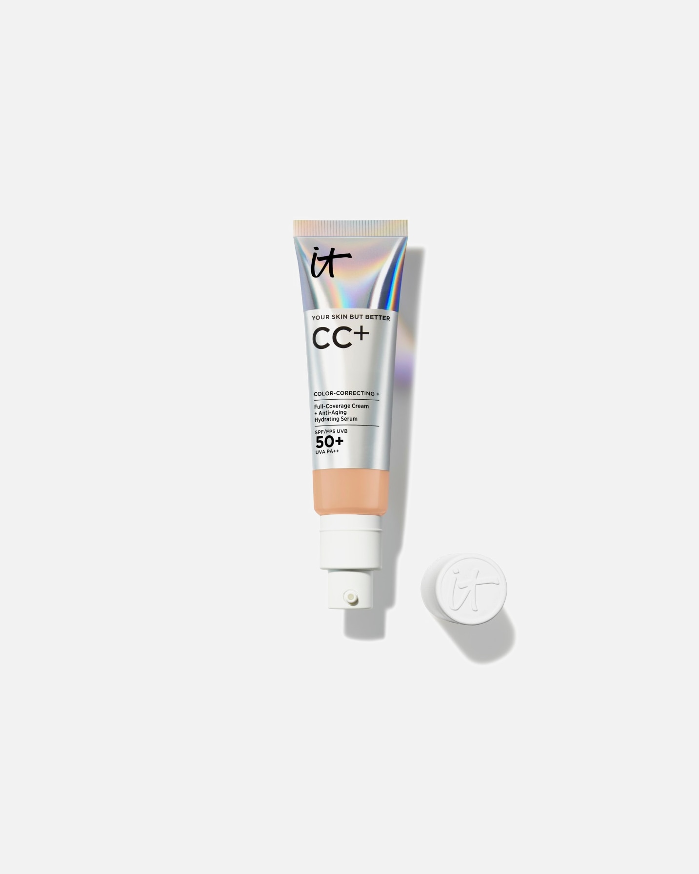 Crema CC para Unisex IT Cosmetics Your Skin But Better Base de Maquillaje con SPF 50+ Neutral Medium