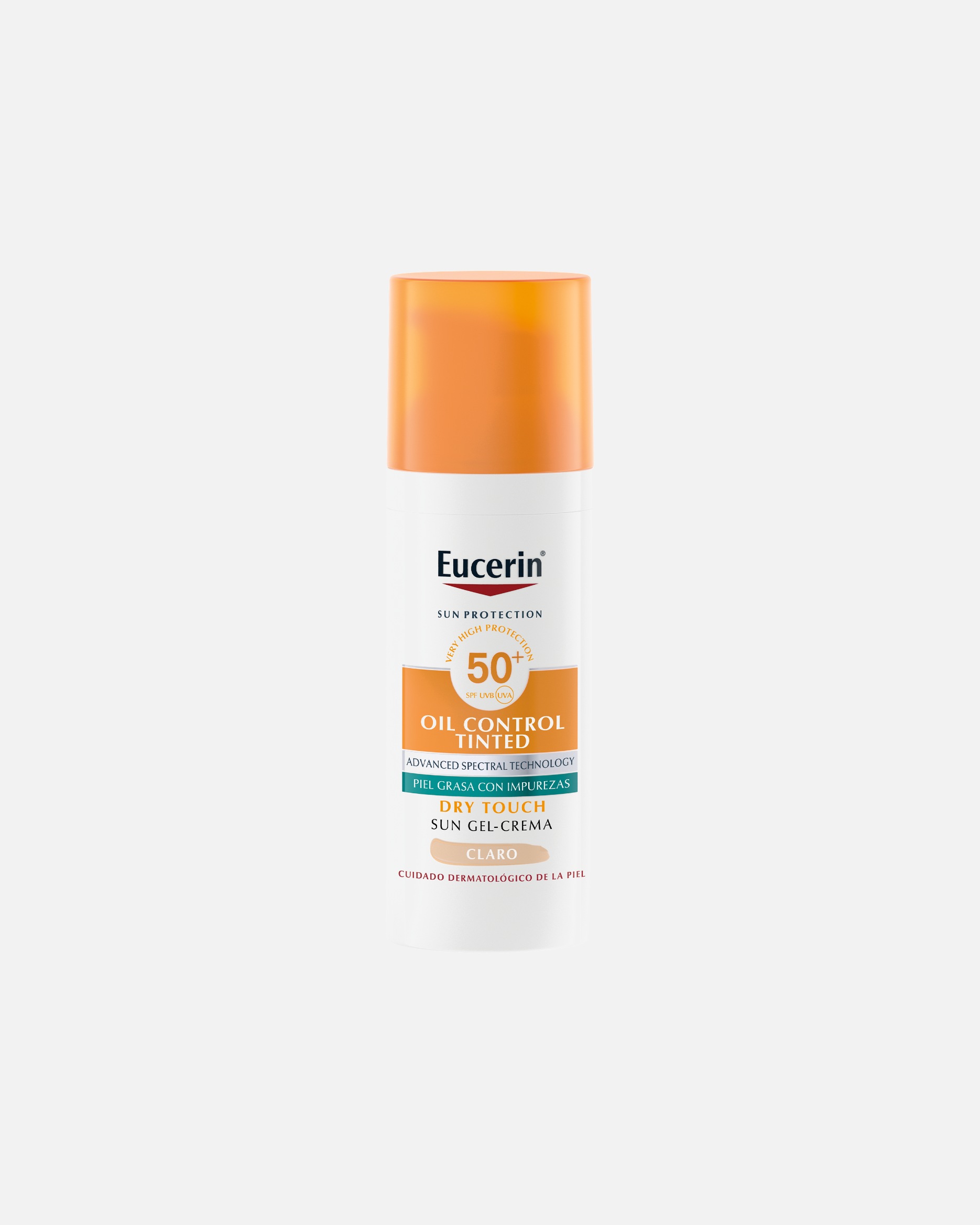 Aceite facial para Unisex Eucerin FACE OIL CONTROL DRY TOUCH CREMA SPF50+ TINTED LIGHT 50 ml