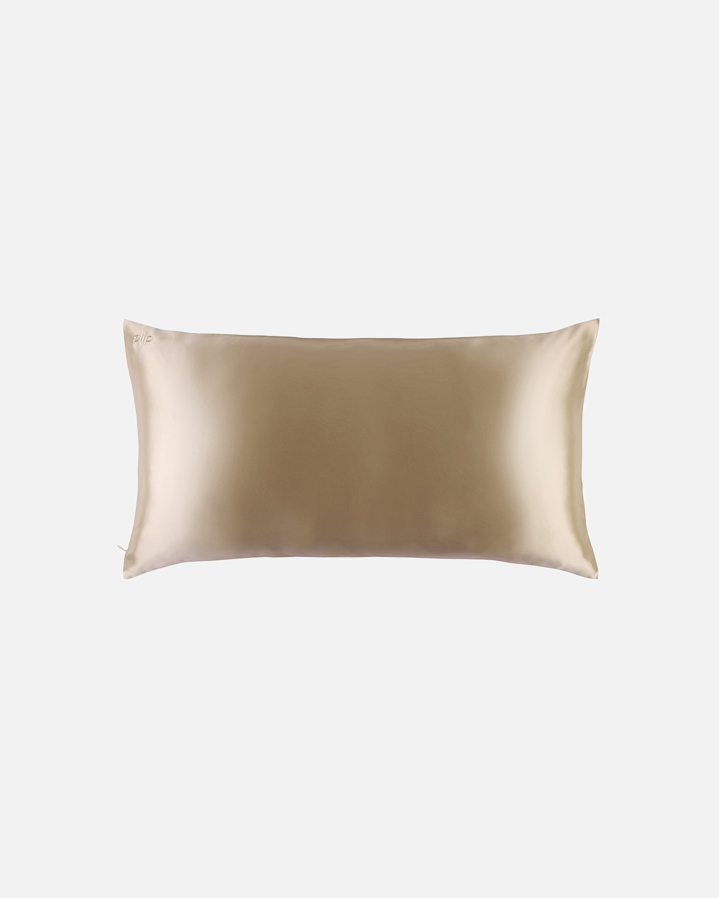 Almohadas para Unisex Slip Funda de Almohada de Seda Pura 40x80 Caramelo