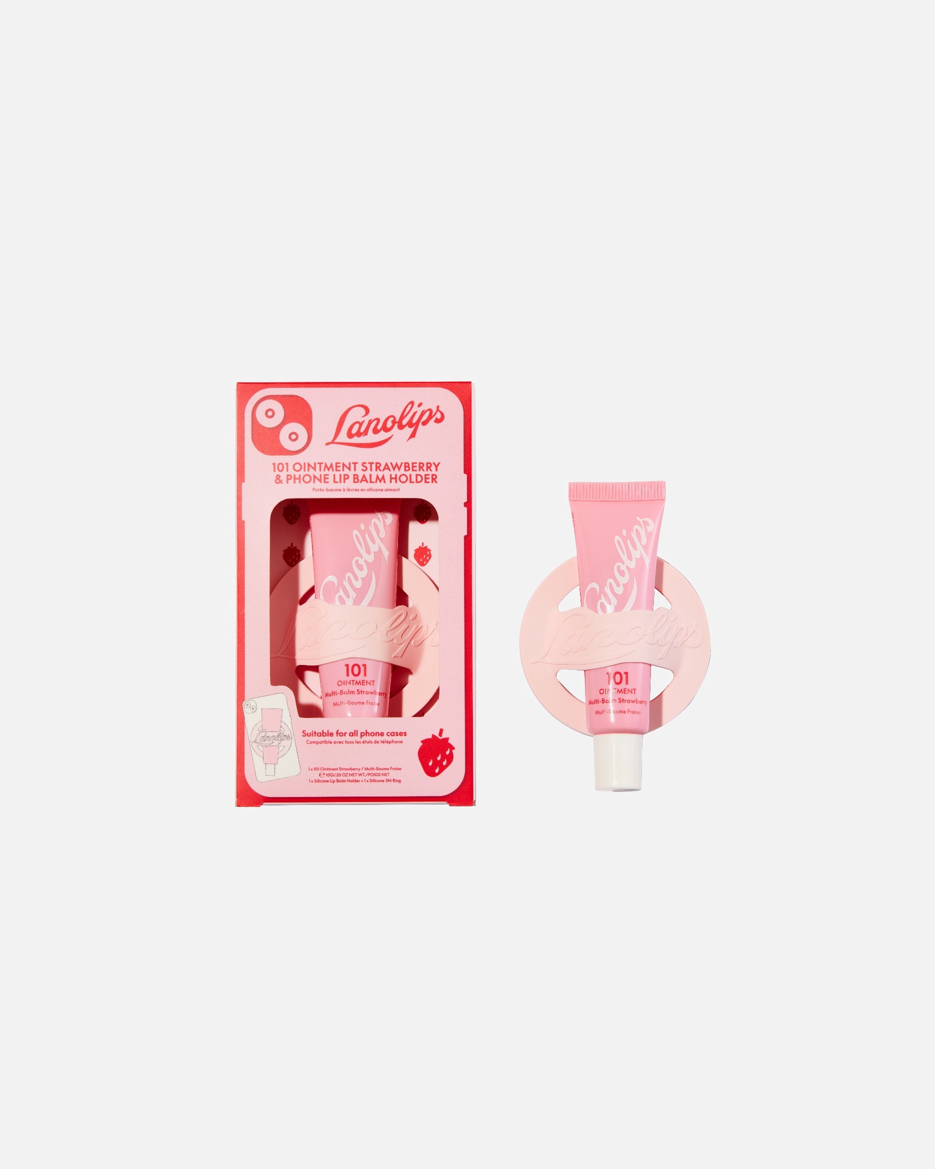 Bálsamo labial para Unisex Lanolips Phone Lip Balm Holder 1 Un