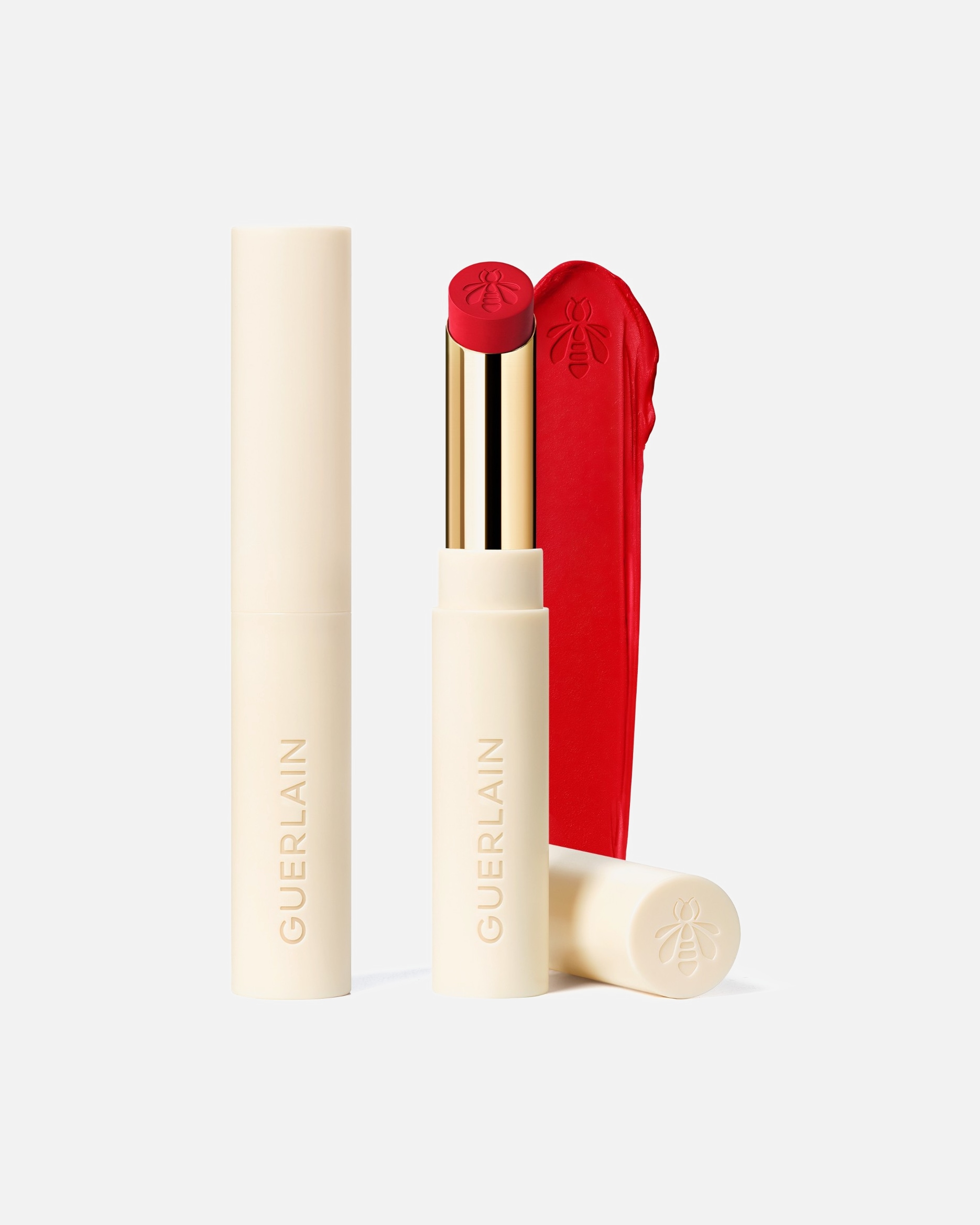 Barra de Labios para Unisex Guerlain KissKiss Intensa con Miel Recarga 510 - PETAL RED
