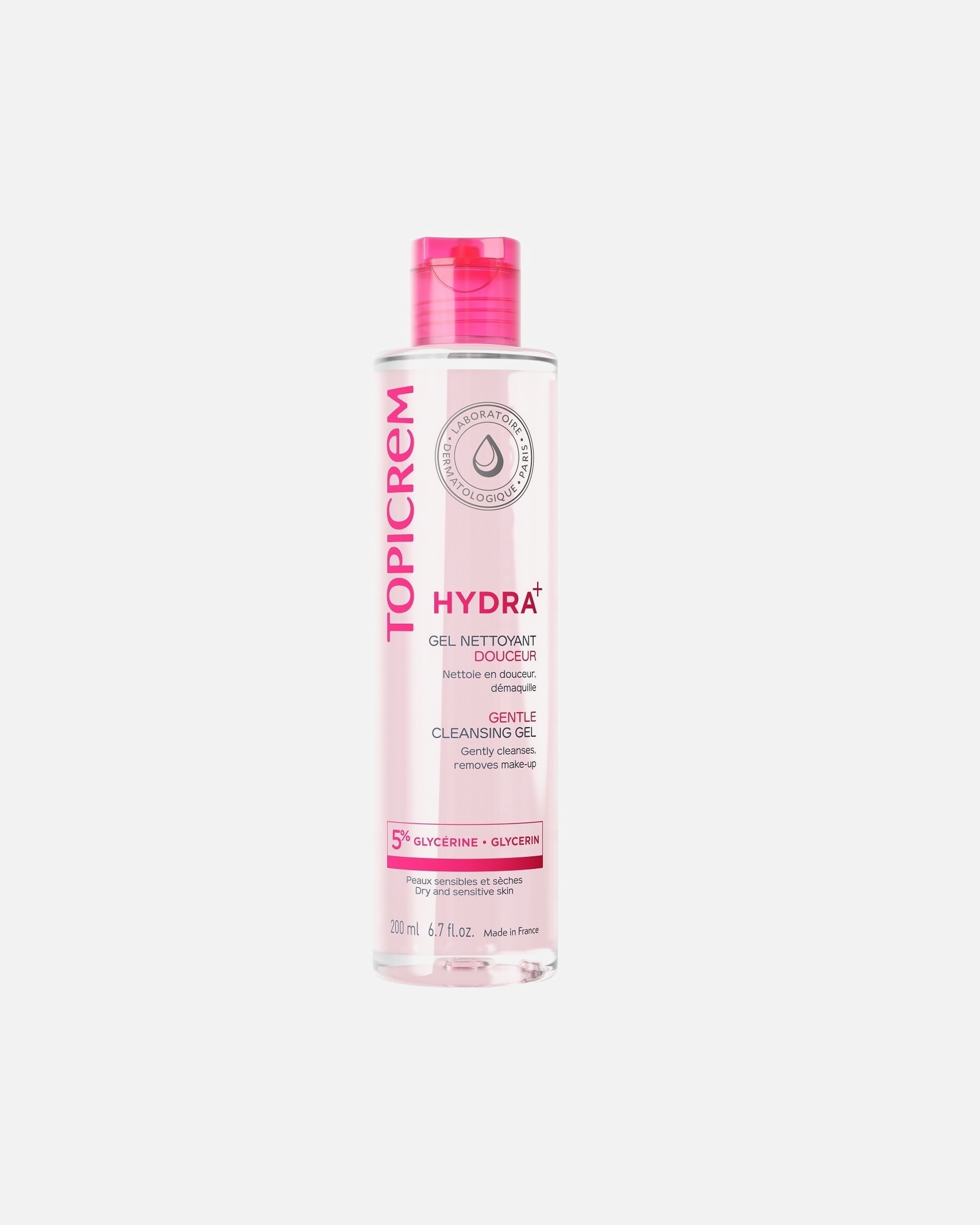 Gel limpiador para Unisex Topicrem Hydra+ Suave 500 ml