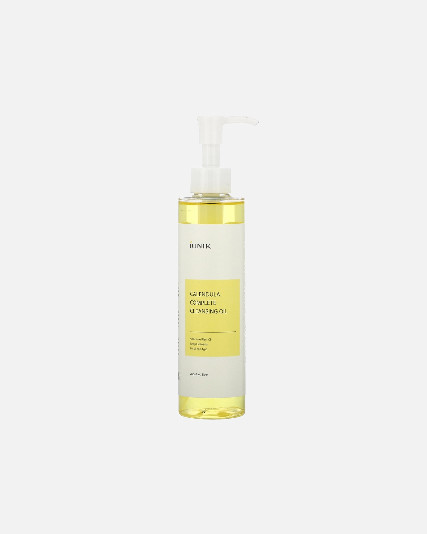 Aceite de limpieza facial para Unisex iUnik Calendula Complete Cleansing Oil 200 ml