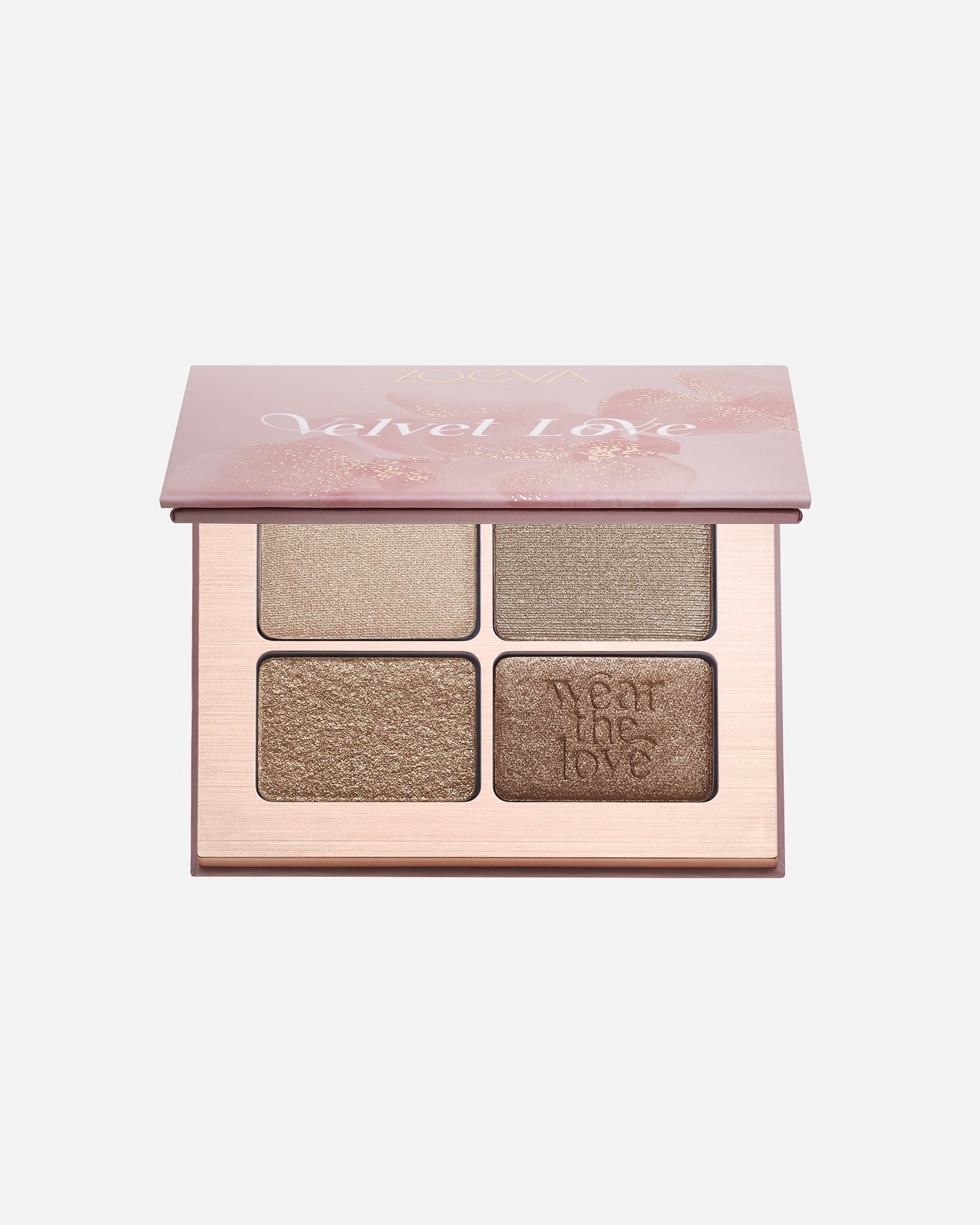 Sombra de ojos para Unisex ZOEVA Velvet Love Eyeshadow Quad Glorious Golden