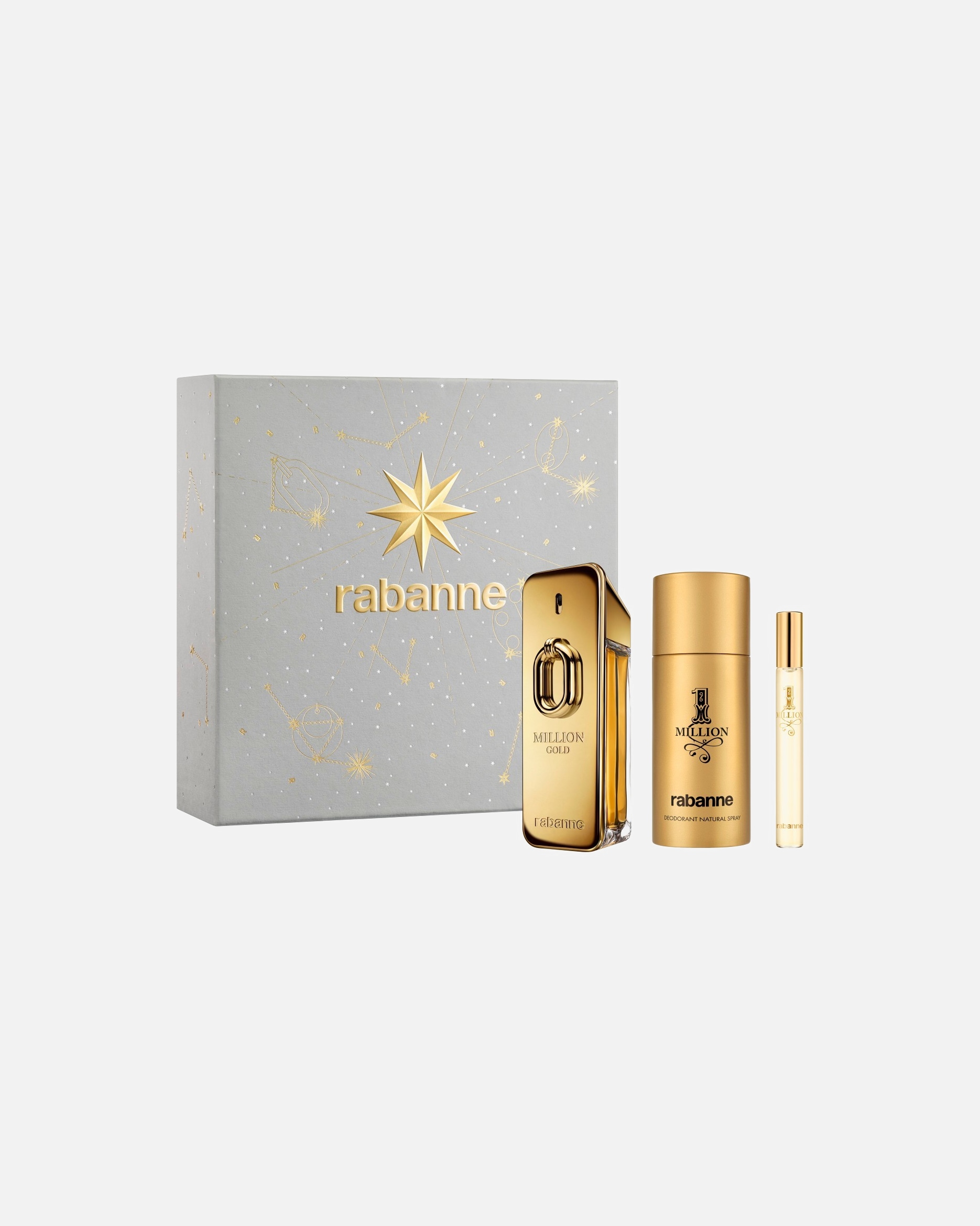 Set de fragancia para Hombre Rabanne Million Gold Eau de Parfum Intense Estuche de Regalo 1 Pieza