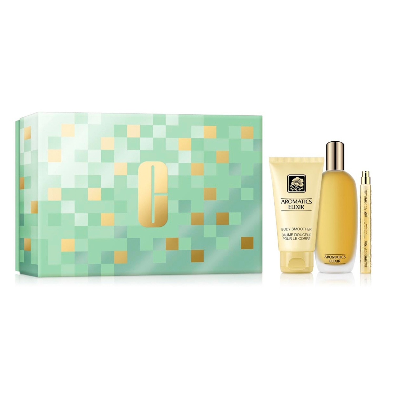 Clinique Aromatics Elixir Agua de perfume Gift Set — textura e acabamento
