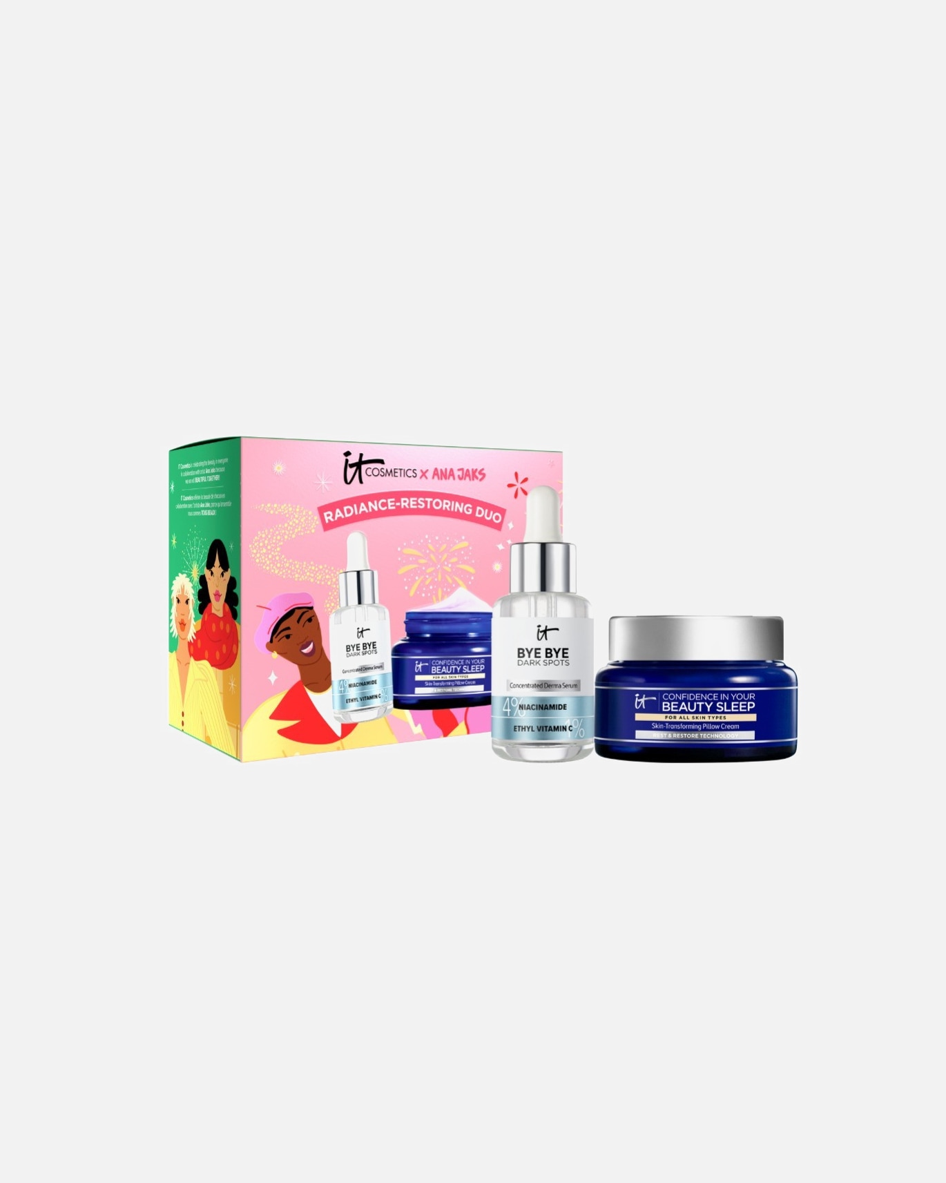 Crema facial para Mujer IT Cosmetics BYE BYE Beautiful Together Radiance-Restoring Duo 1 UN
