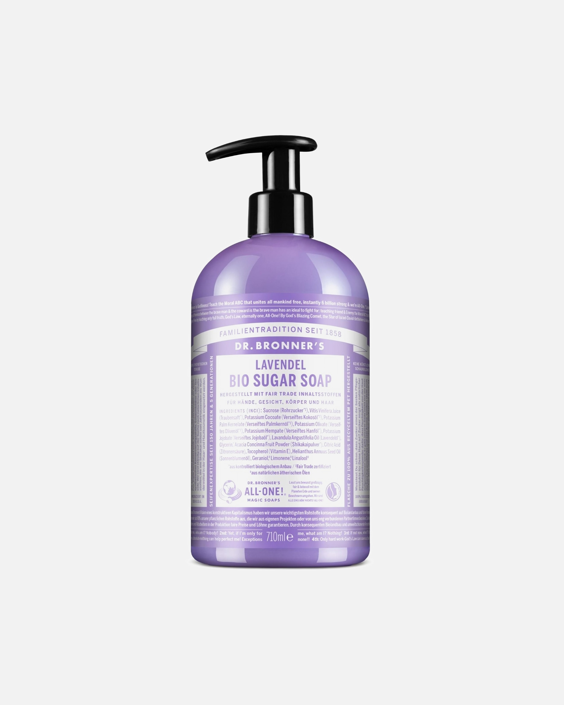 Gel de ducha para Unisex Dr. Bronner's SUGAR SOAP LAVENDER 710 ml