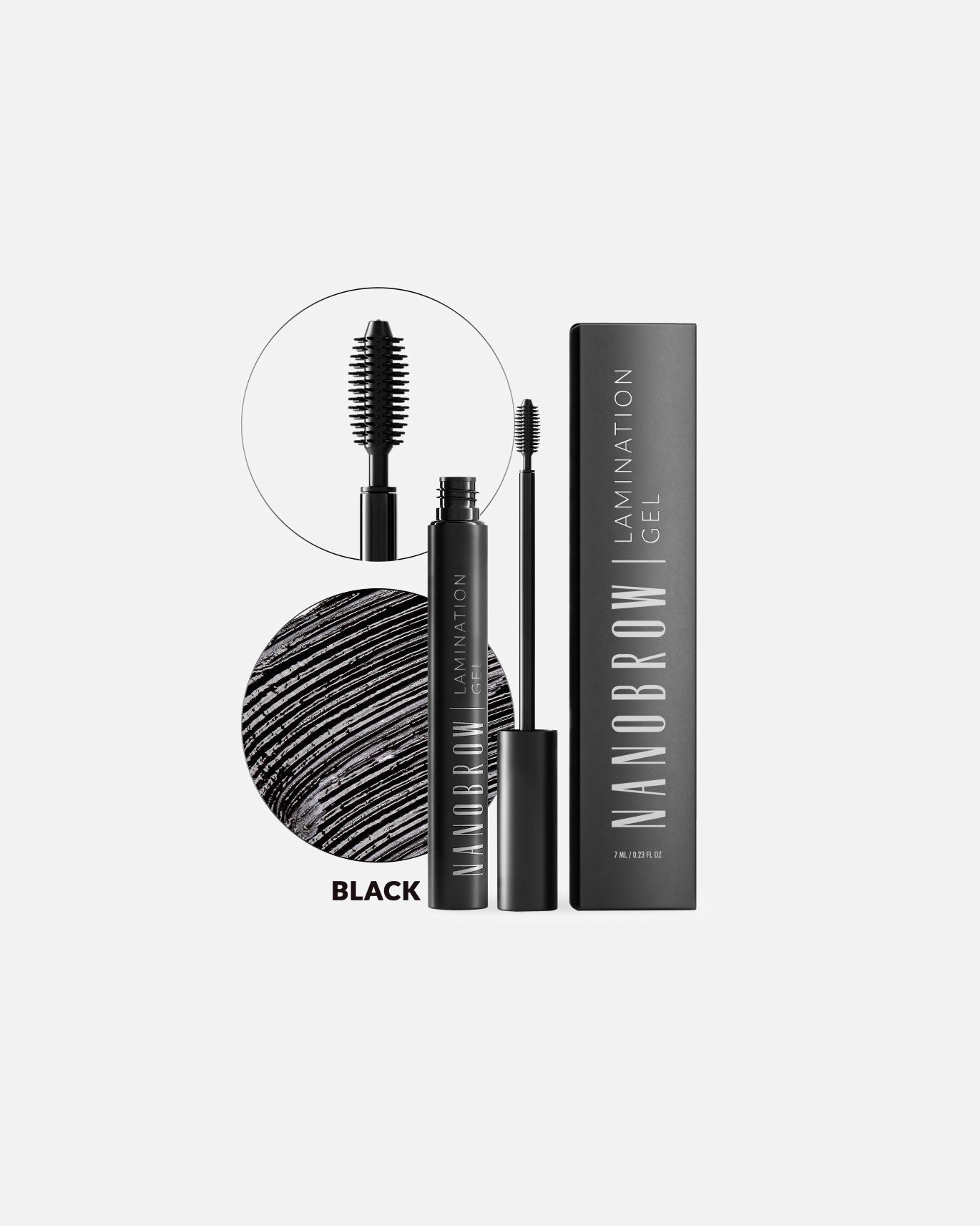 Gel de cejas para Unisex NANOBROW Lamination BLACK