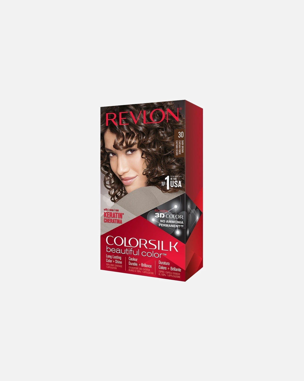 Tinte Capilar para Unisex Revlon Professional ColorSilk 30 - Marrón Oscuro