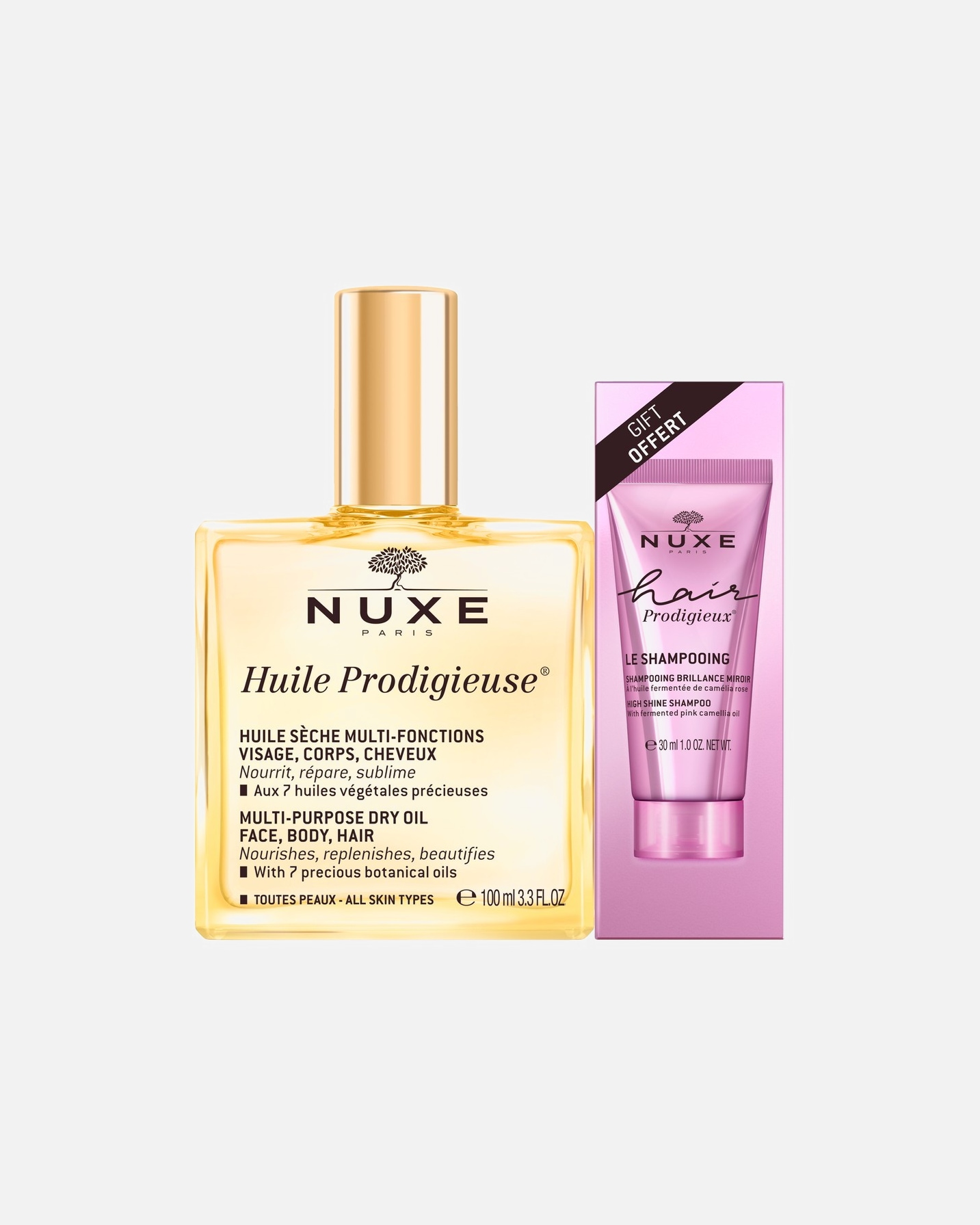 Set de cuidado capilar para Mujer NUXE Hair Prodigieux Shampoo & Huile Prodigieuse 1 Pieza