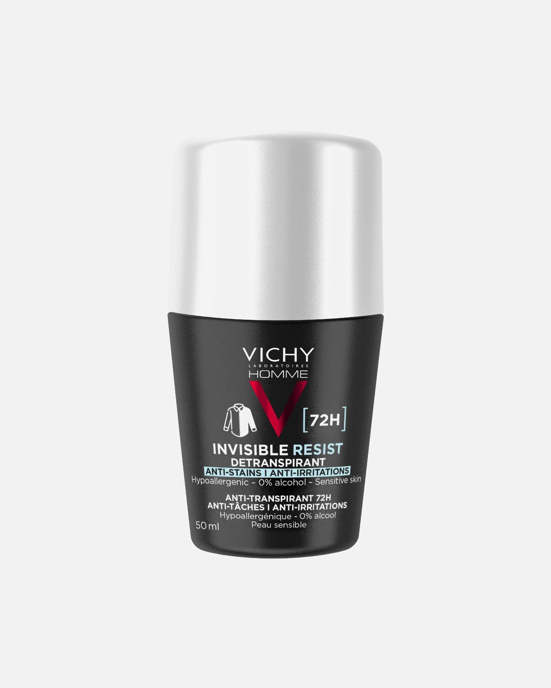 Desodorante para Hombre Vichy Homme Roll-on 72h Anti-Flecken Invisible 50 ml