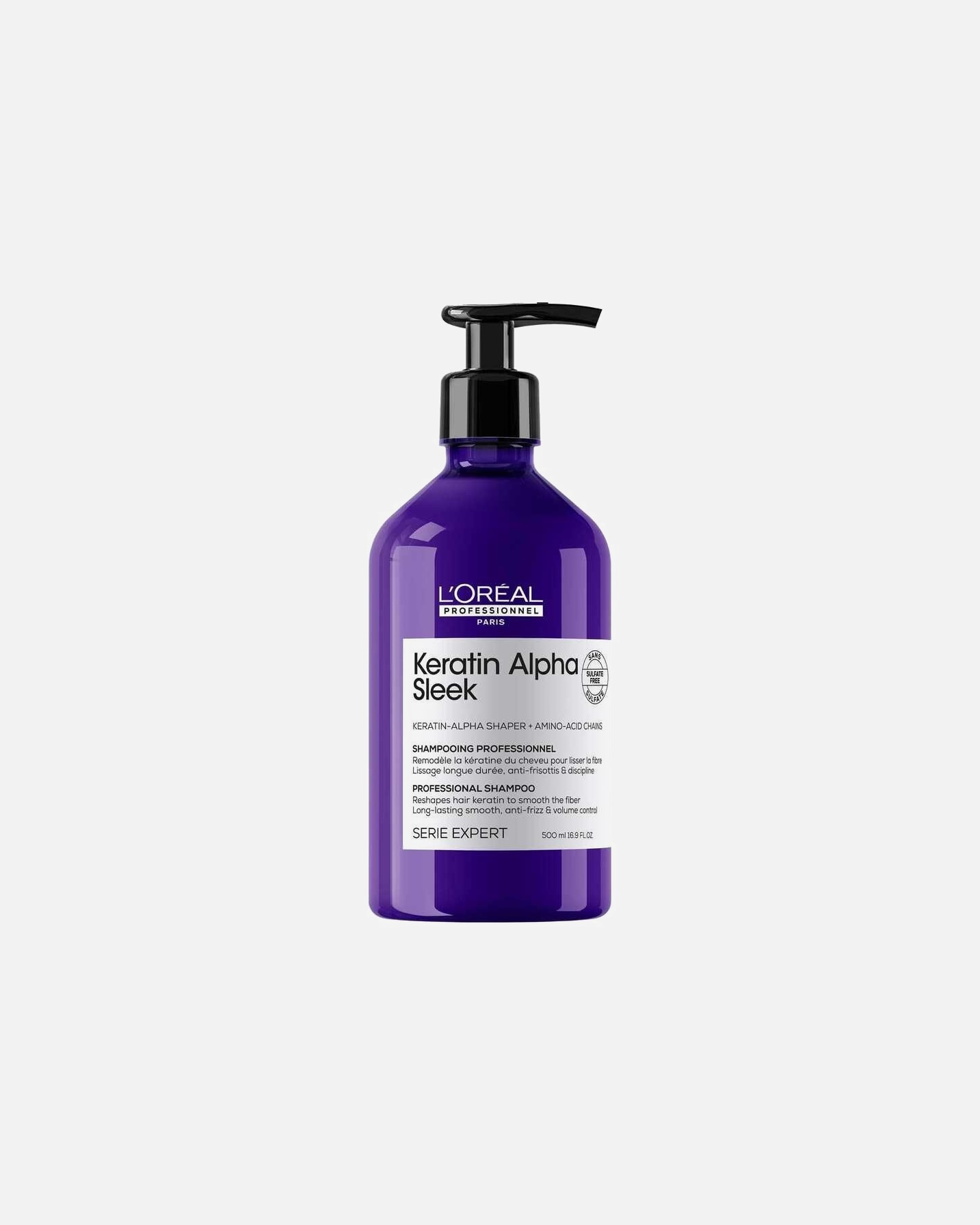 Champú capilar para Unisex L´Oréal Professionnel Paris Keratin Alpha Sleek 500 ml