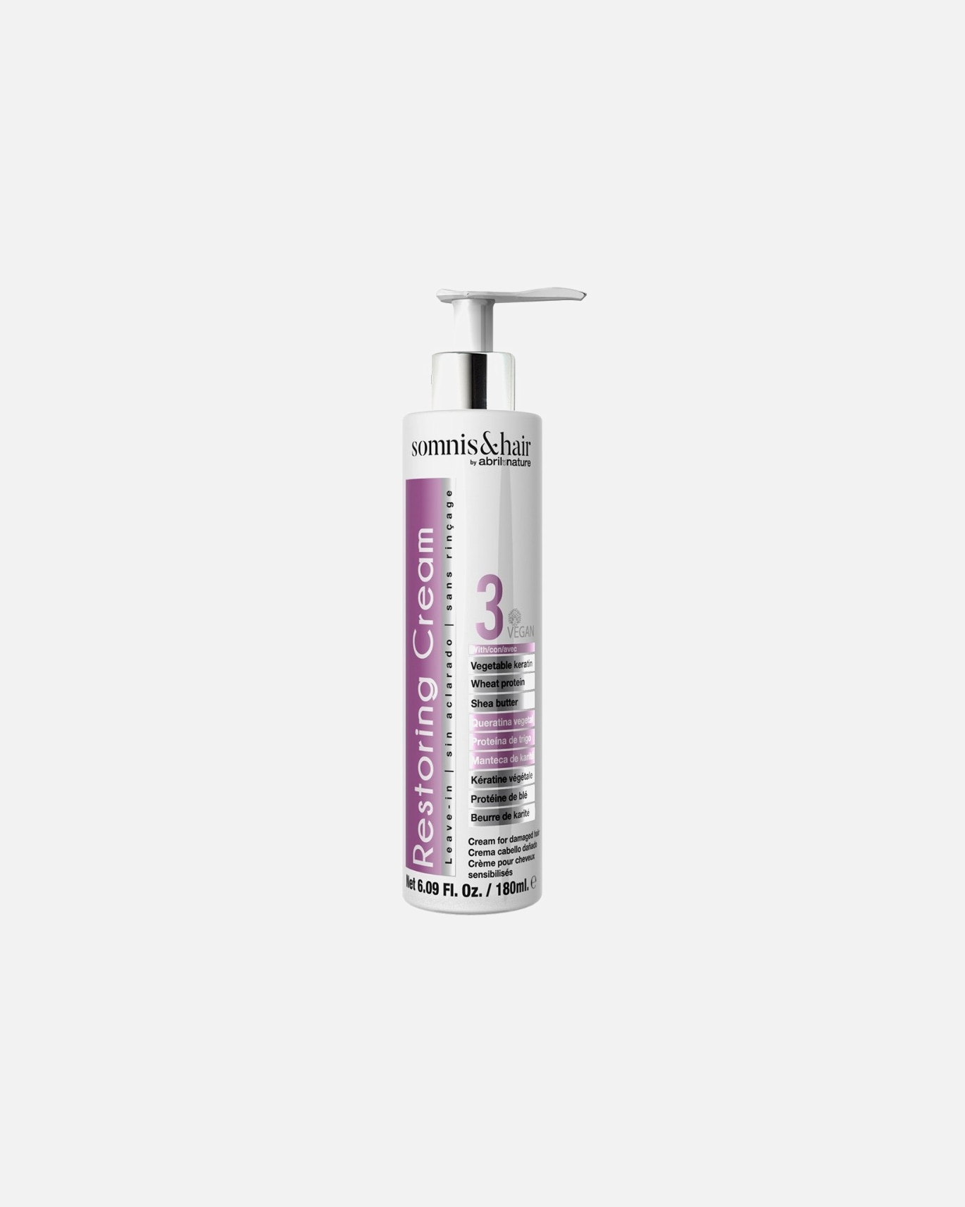 Crema capilar para Unisex Somnis&Hair Restoring Cream Cabellos Dañados 180 ML