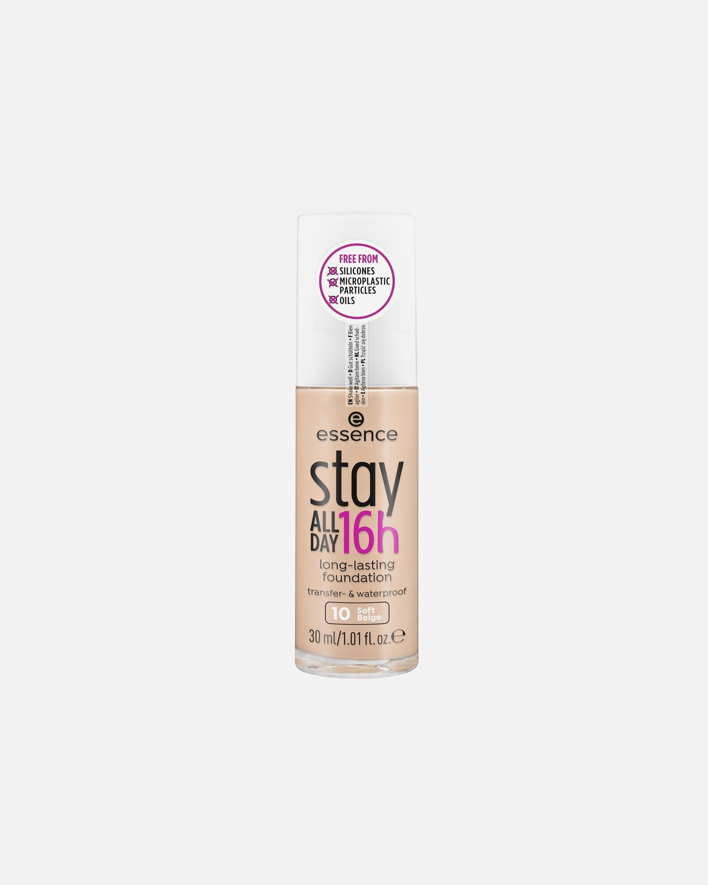 Base para Unisex Essence Stay All Day 16 Horas Long Lasting 10 - SOFT BEIGE