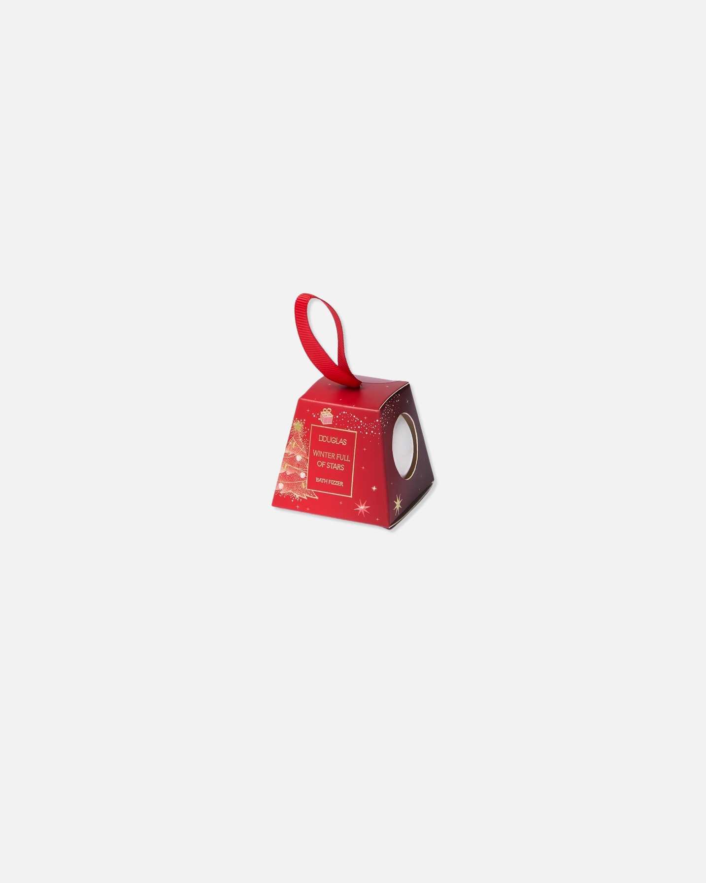 Aditivo de baño para Unisex Douglas Collection Seasonal Winter Full of Stars Bath Fizzer Red