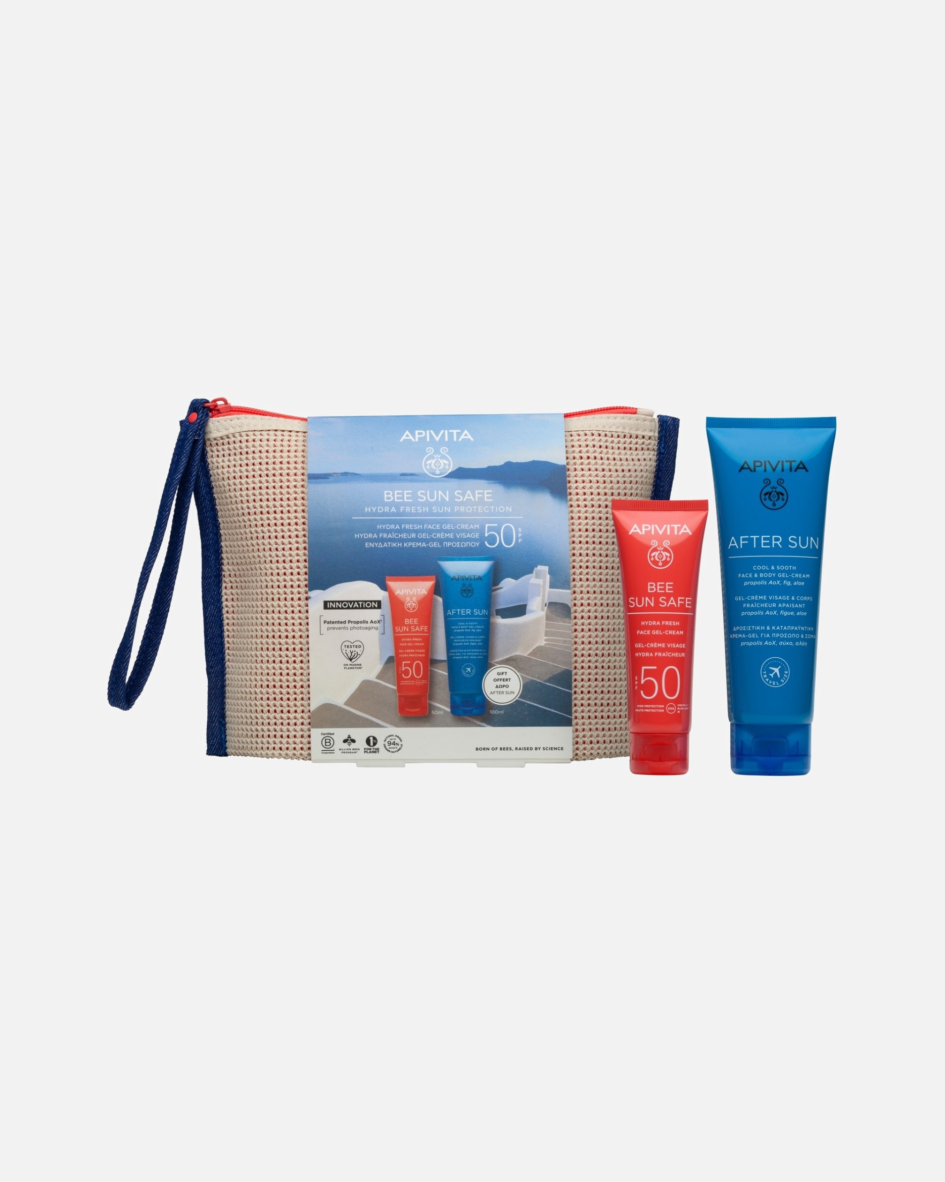 Set de protección solar para Unisex Apivita Bee Sun Safe Hydra Fresh Sun Protection Estuche 1 Pieza