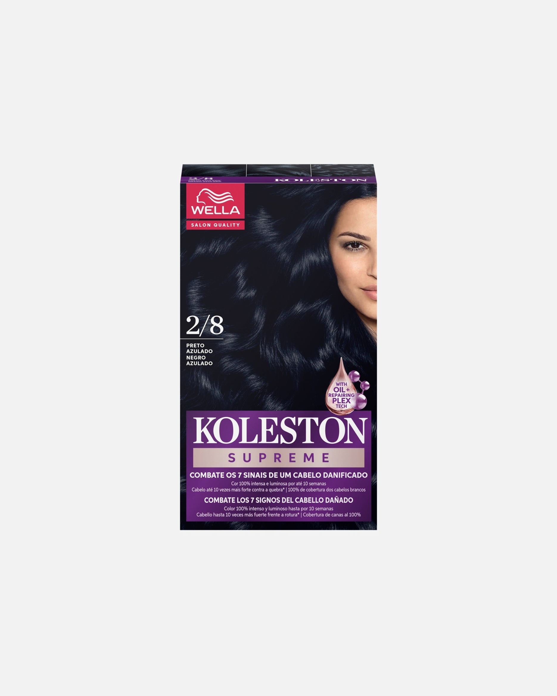Tinte Capilar para Unisex Wella Professionals Koleston Kit Supreme-Tono Negro Azulado 1 Pieza