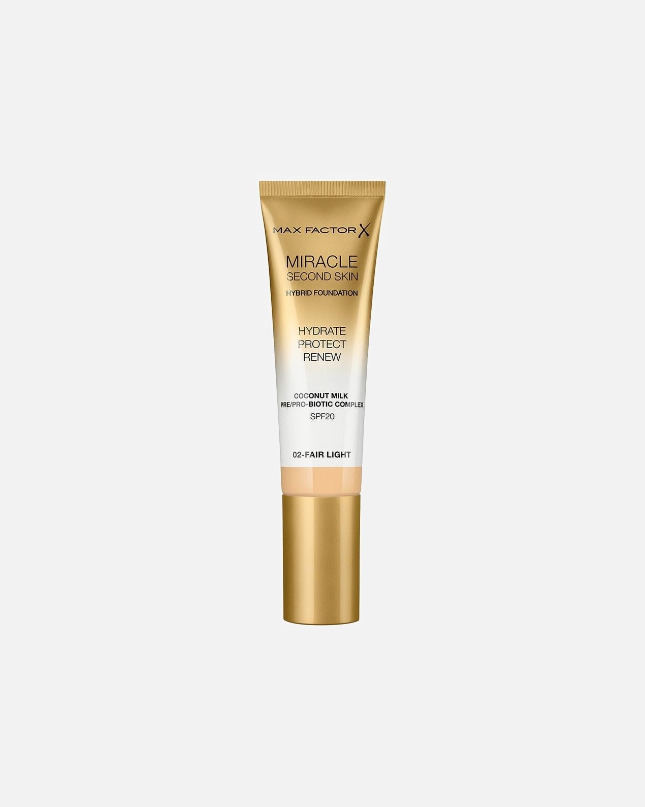 Base para Unisex Max Factor Miracle Touch Second Skin 02 - FAIR LIGHT