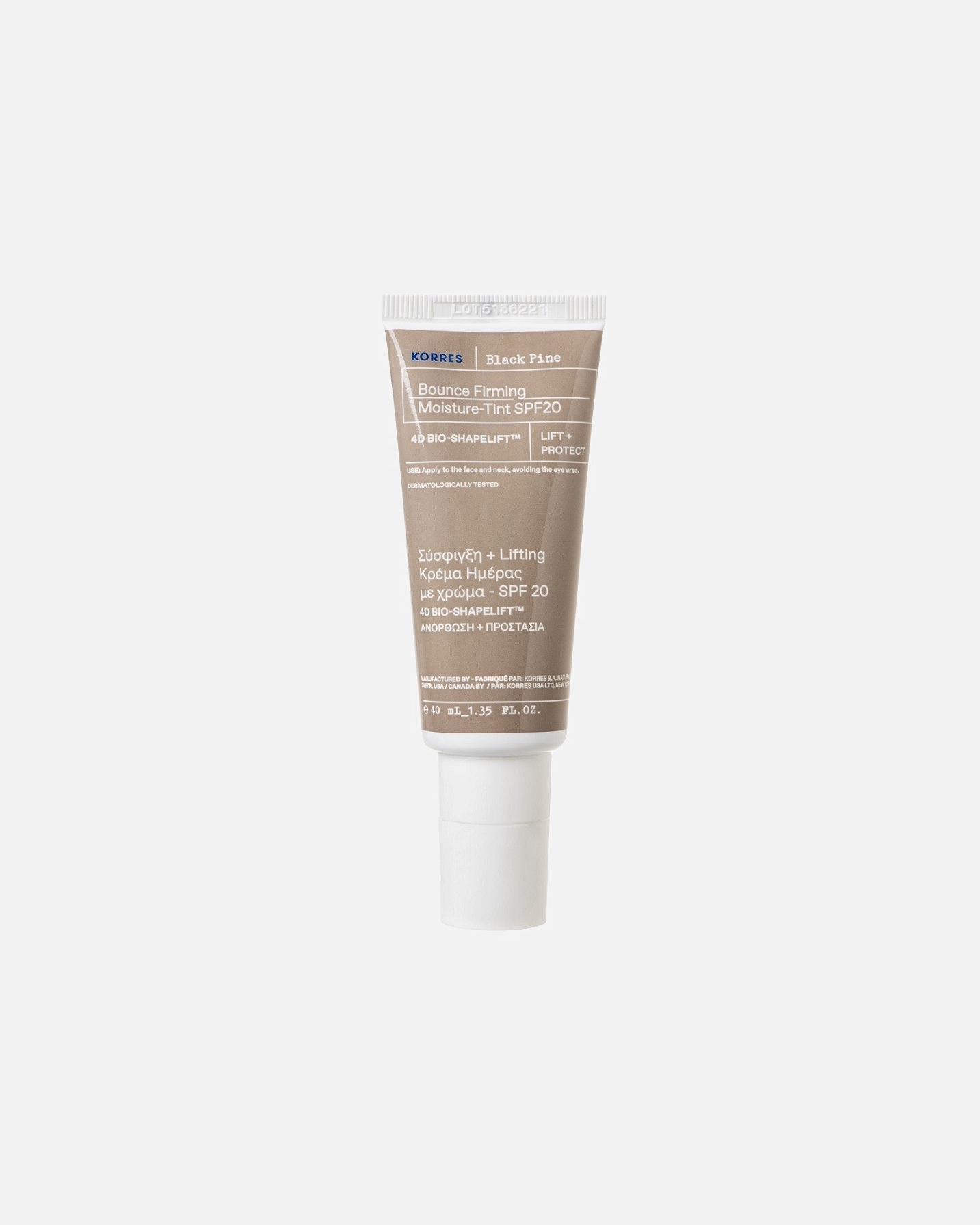 Crema facial para Mujer KORRES Black Pine Bounce Firming Moisture-Tint SPF 204D BIO-SHAPELIFT™ 40 ml