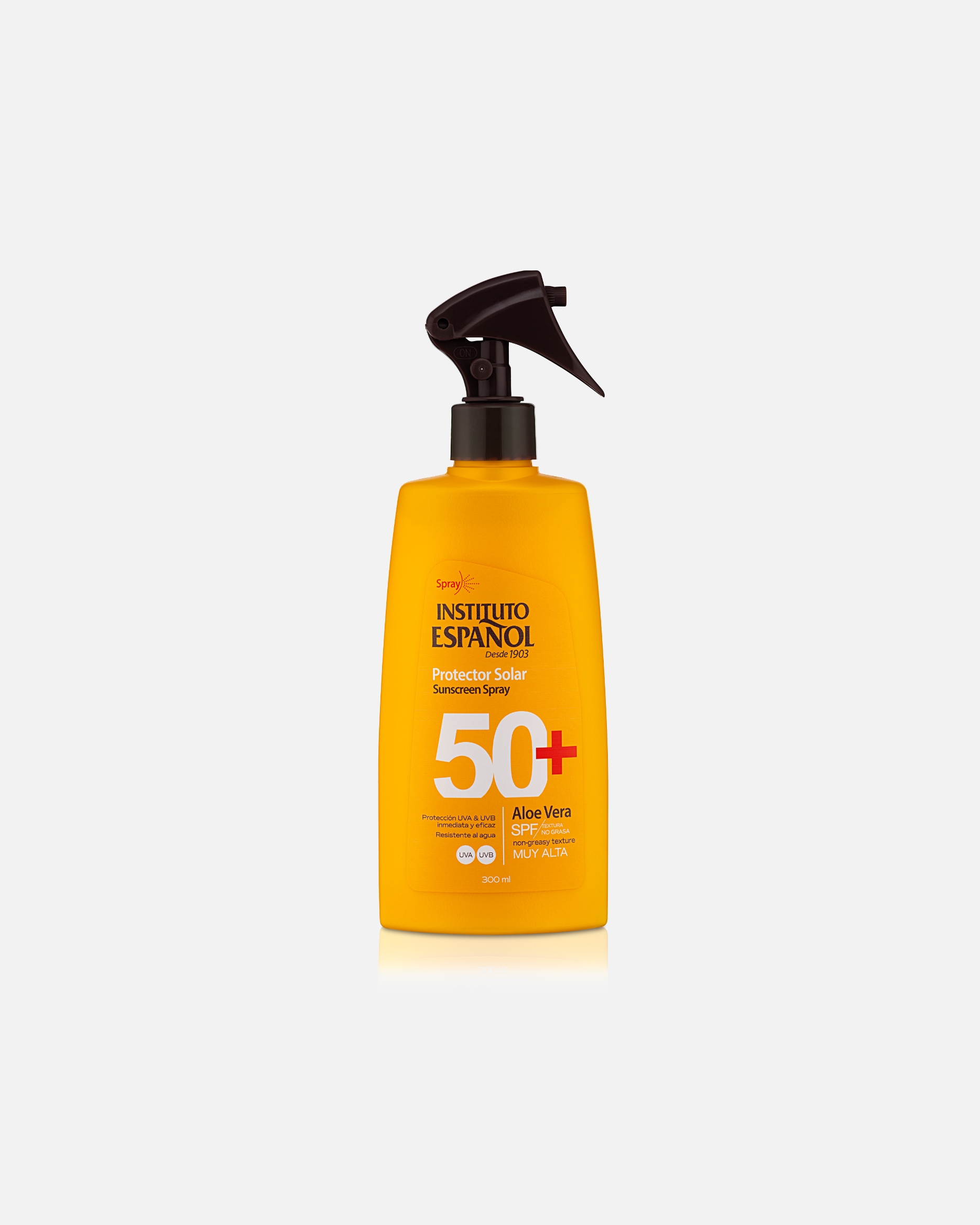 Spray solar para Unisex Instituto Español ALOE VERA SPF50+ 300 ml