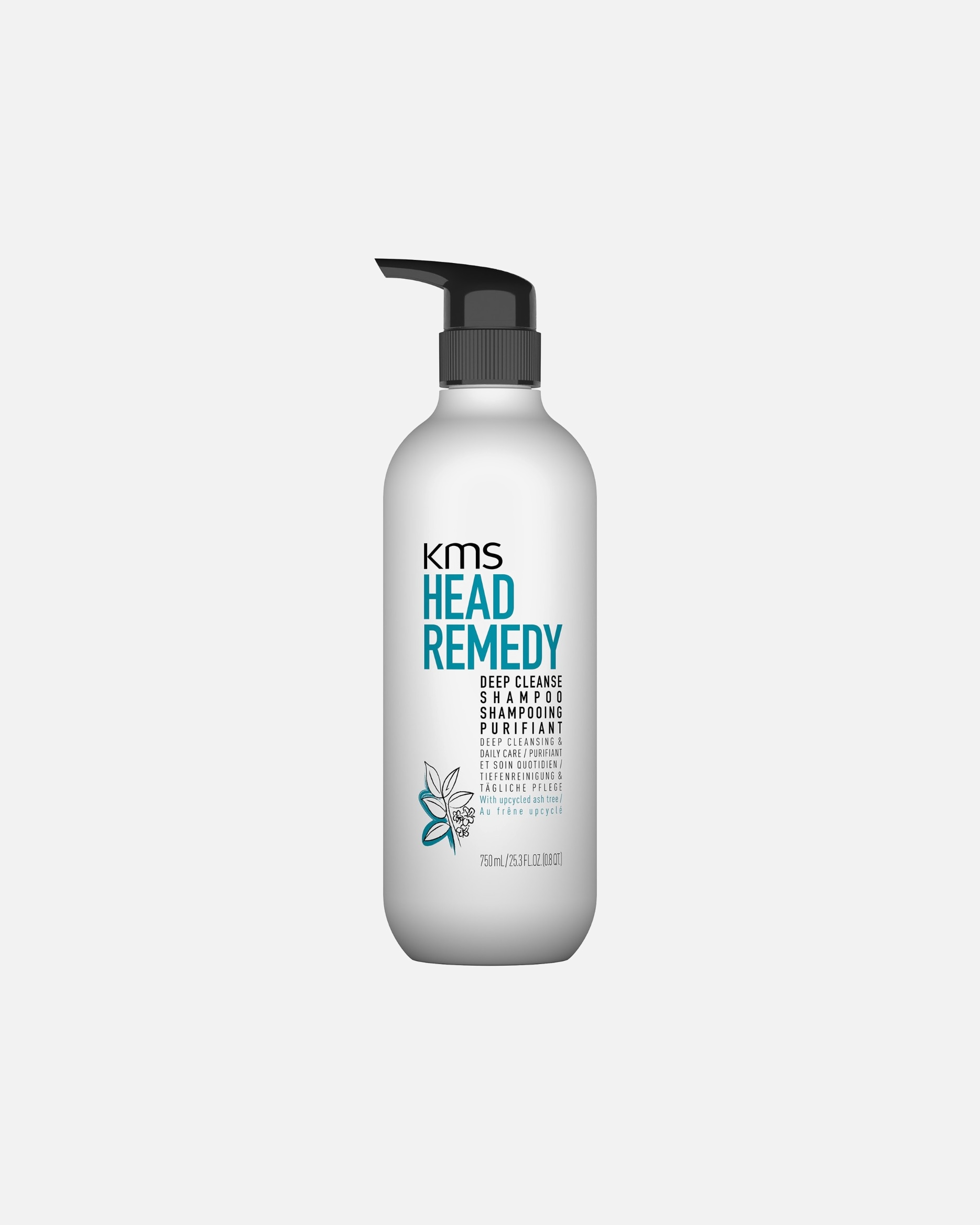 Champú capilar para Unisex KMS Head Remedy Deep Cleanse 750 ml