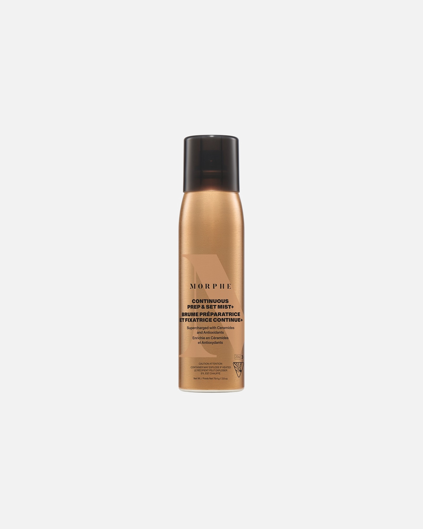 Spray fijador para Unisex Morphe Continuous Prep & Set Mist+Supercharged with Ceramides and Antioxidants 79.4 g