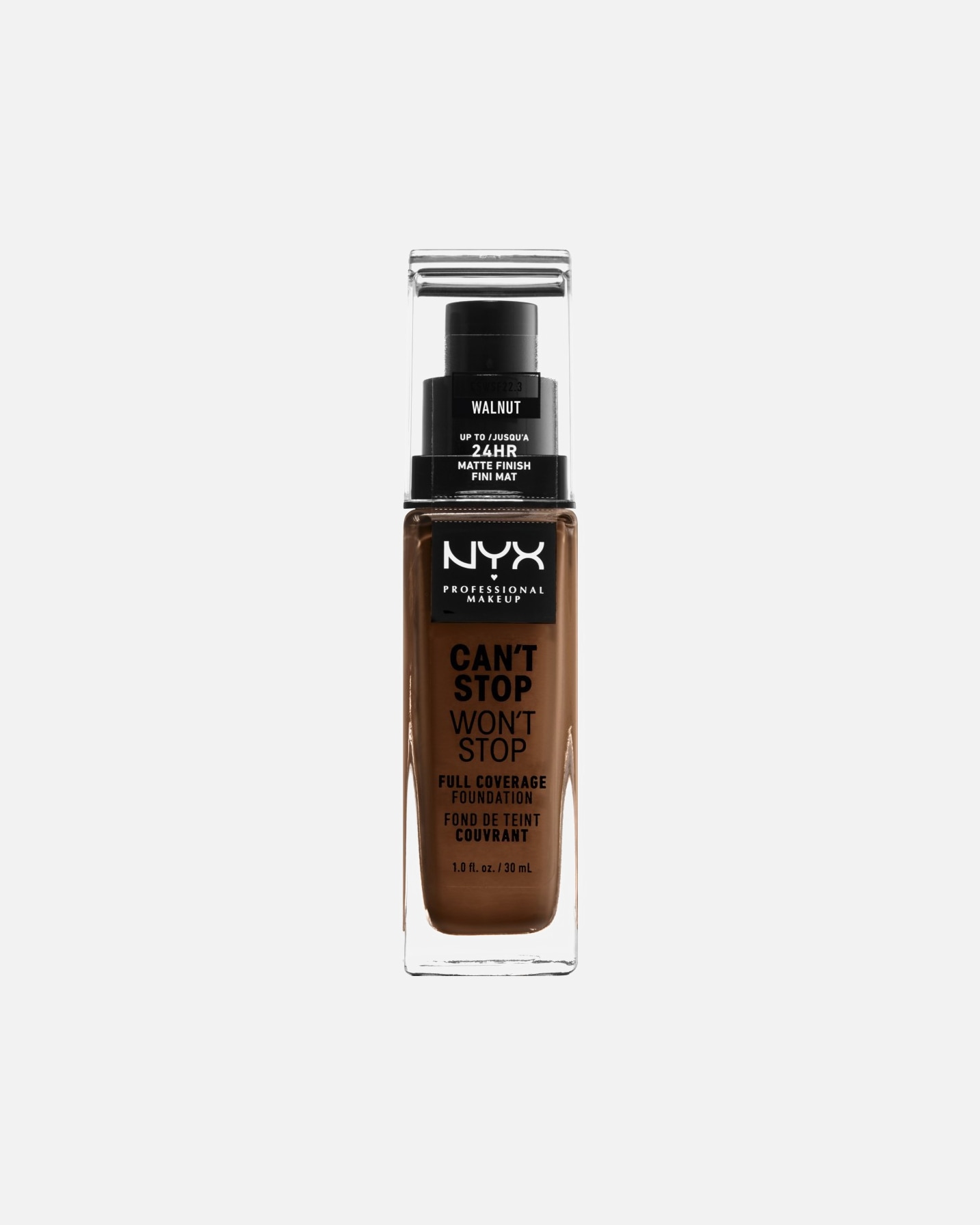 Base para Unisex NYX Professional Makeup Wedding Can't Stop Won't Stop 24-Hour 40 - WALNUT