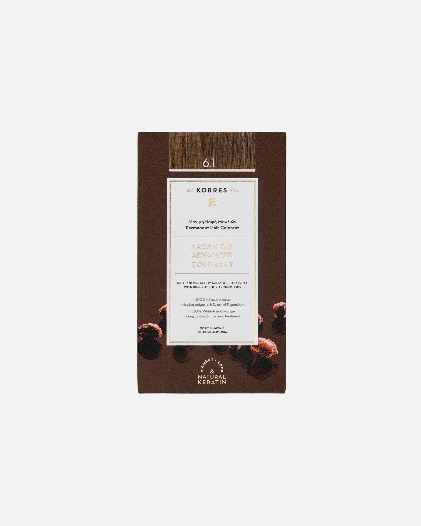 Tinte Capilar para Unisex KORRES 6;1 - ASH DARK BLONDE